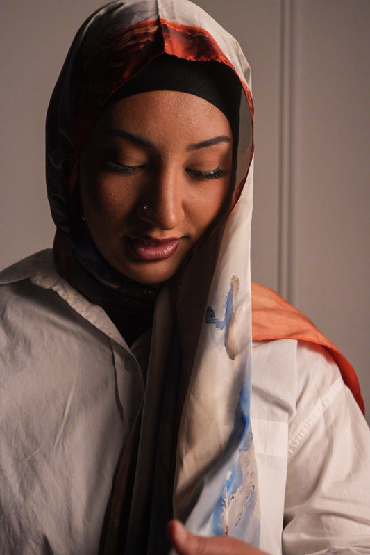 Foulard Satin de soie Juwayriya